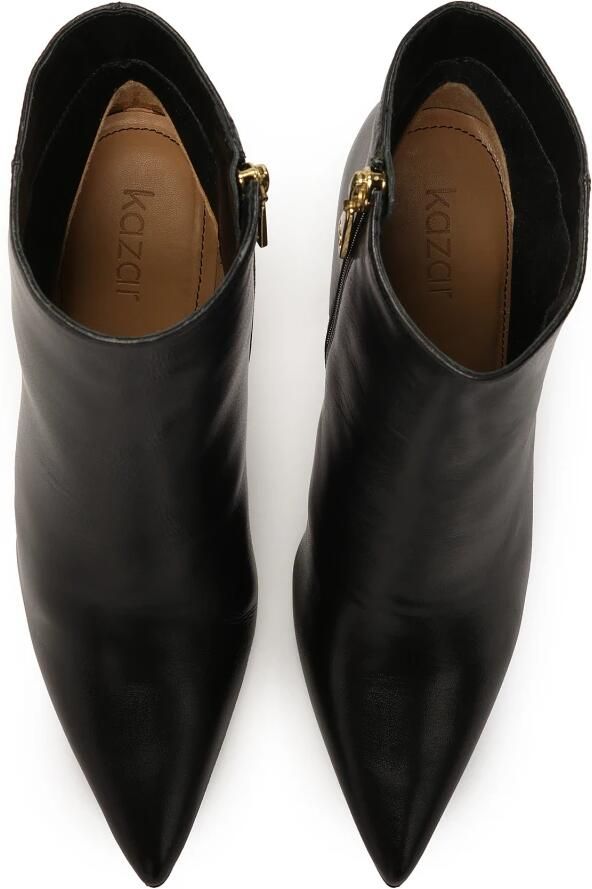 Kazar Zwarte leren laarzen met hak.Dit product valt groot uit. - Foto 2