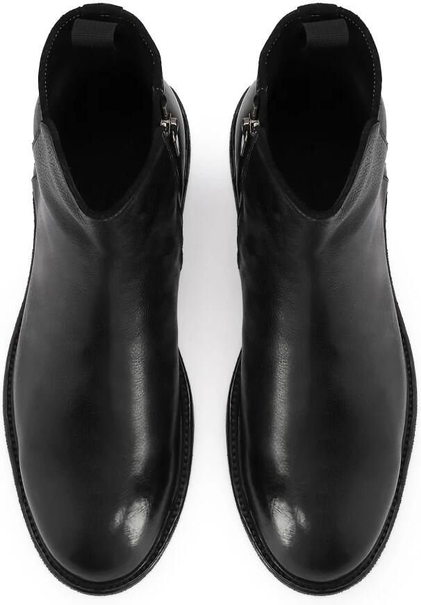 Kazar Zwarte leren laarzen met rits