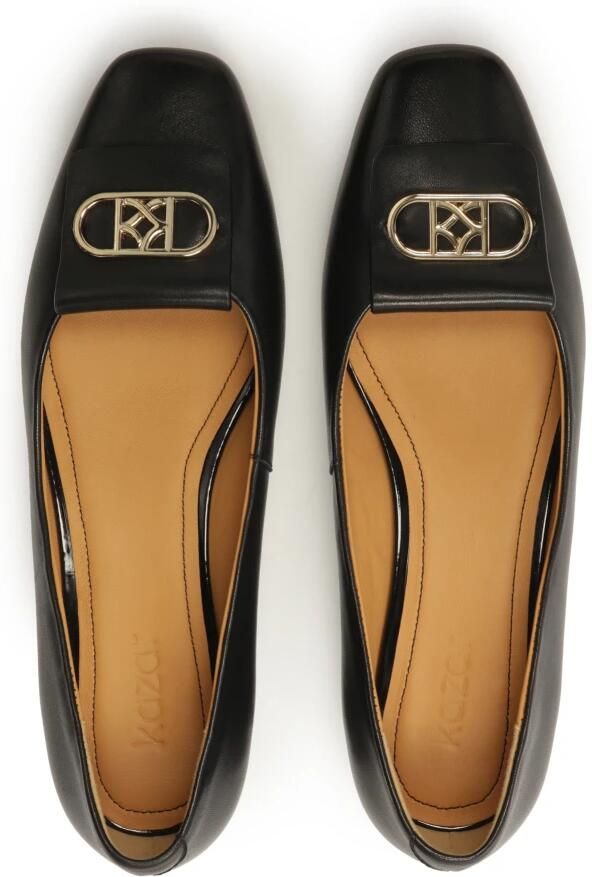 Kazar Zwarte leren pumps met een comfortabele hak - Foto 2