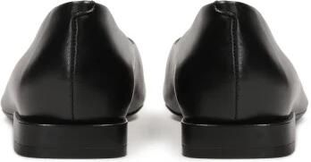 Kazar Zwarte leren pumps met platte hak