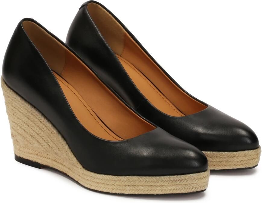 Kazar Zwarte leren pumps op ankers.Dit product valt klein uit. - Foto 2