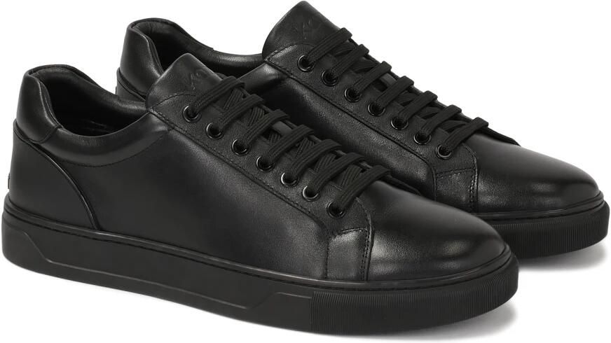 Kazar Black lace-up leather sneakers