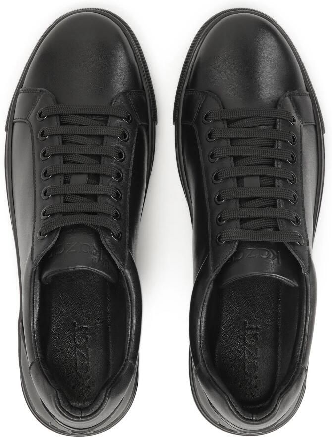 Kazar Black lace-up leather sneakers - Foto 2