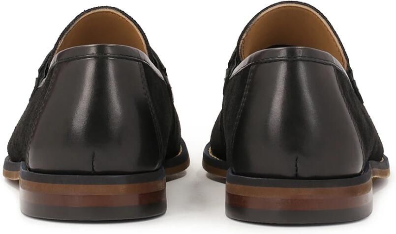 Kazar Zwarte loafers met een clutch