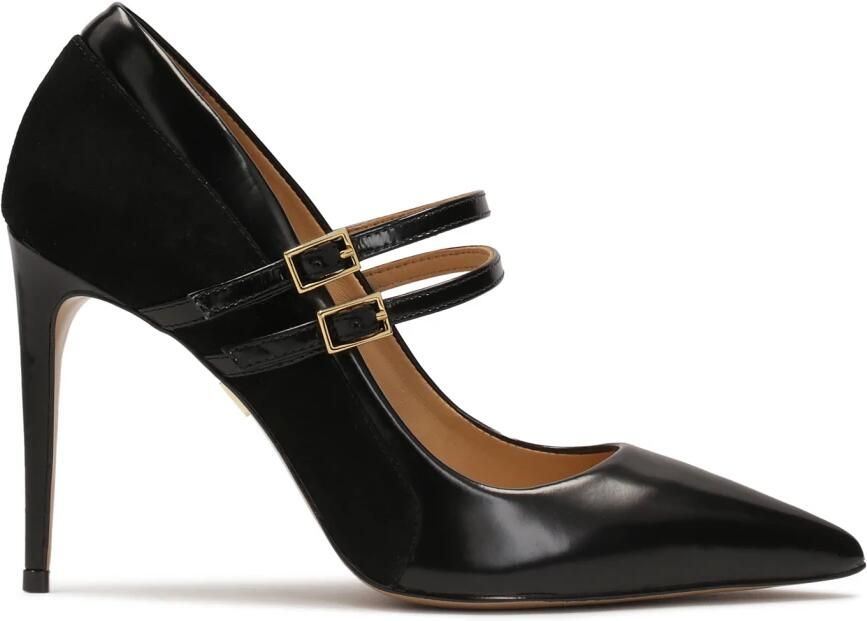 Kazar Zwarte Mary Jane pumps.Dit product valt groot uit.