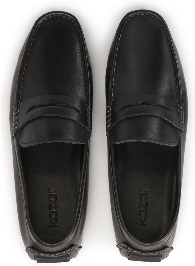Kazar Zwarte mocassins met hiel-overlay - Foto 2