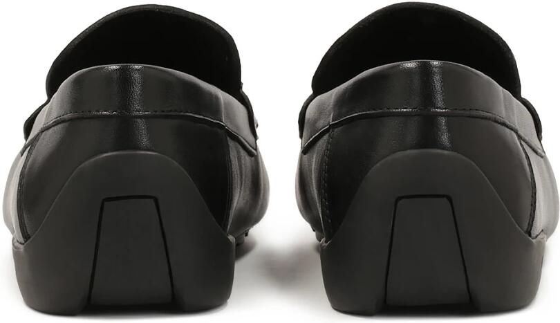 Kazar Zwarte mocassins van glad leer