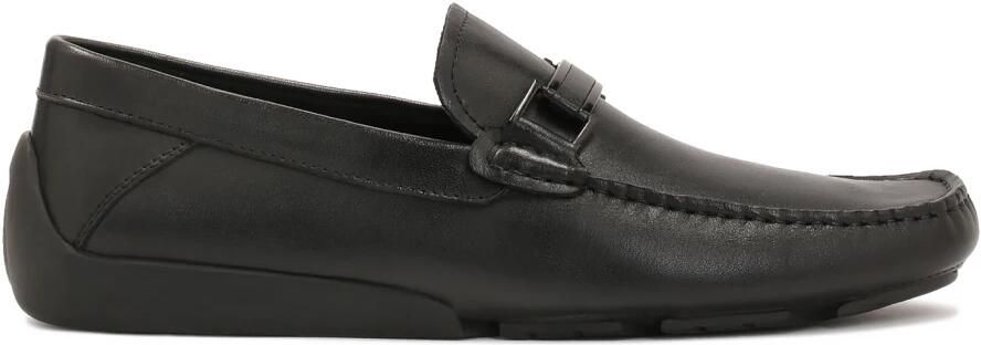 Kazar Zwarte mocassins van glad leer.Dit product valt groot uit.