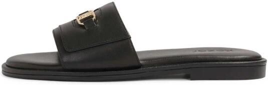 Kazar Zwarte monogram flip-flops op een platte zool - Foto 4