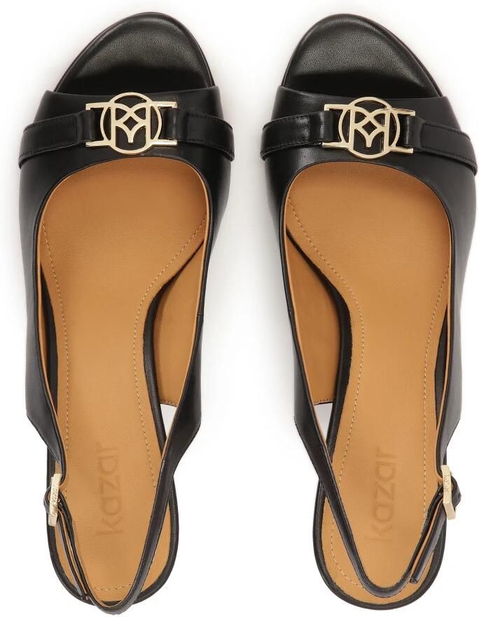 Kazar Zwarte monogram sandalen - Foto 3