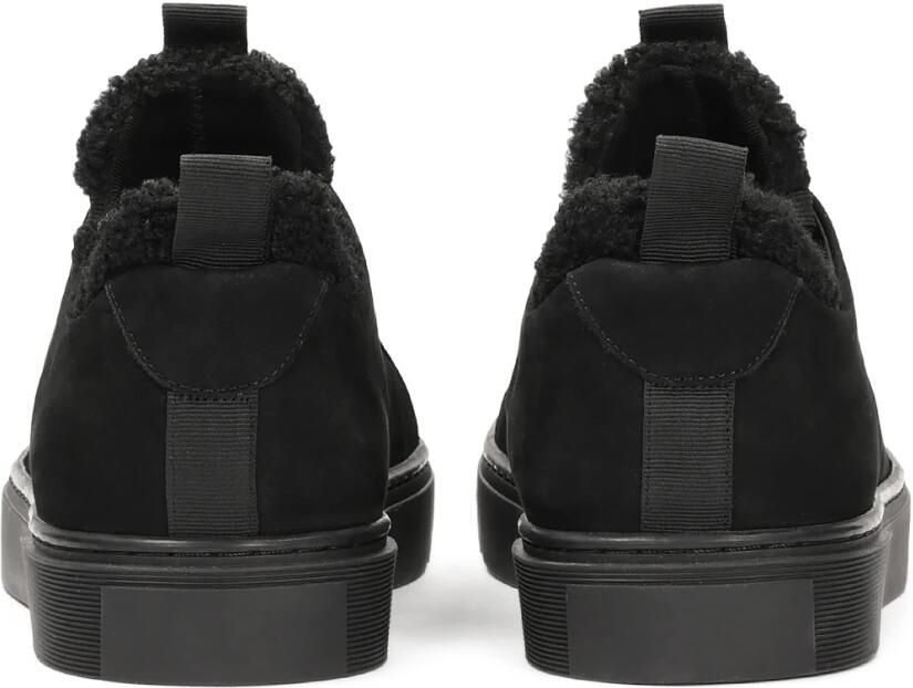 Kazar Zwarte nubuck en stoffen sneakers