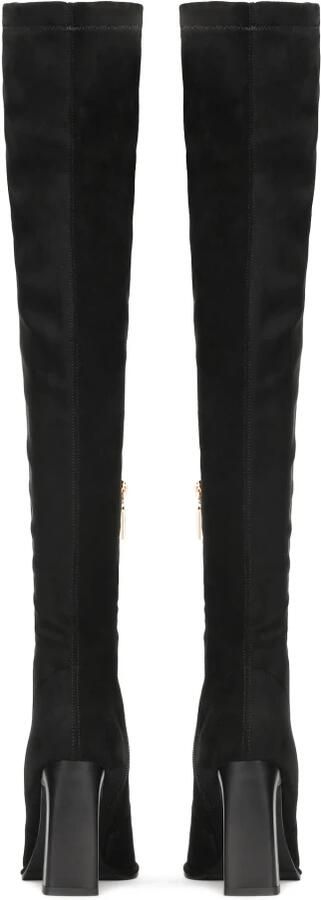 Kazar Zwarte over-de-knie laarzen