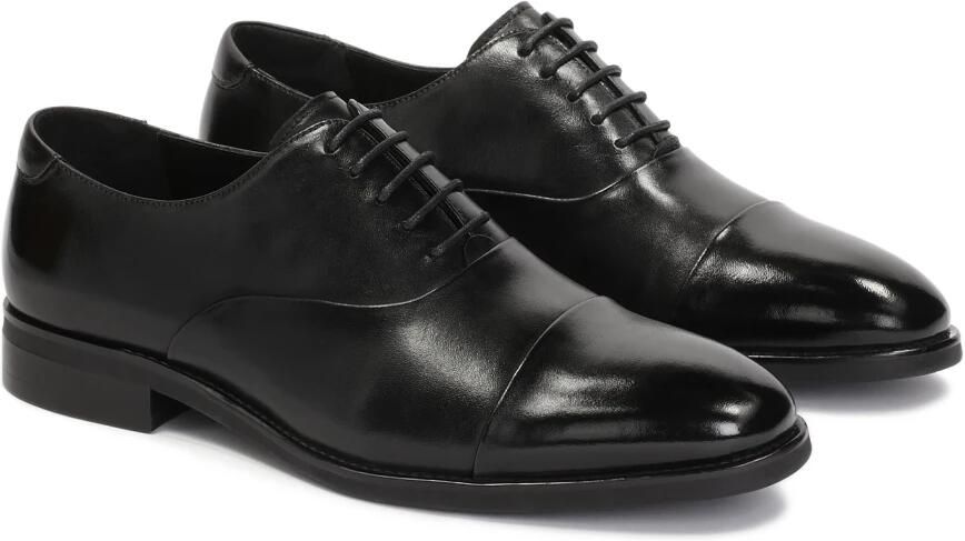 Kazar Zwarte oxfords met overlappende neus.Dit product valt groot uit. - Foto 4
