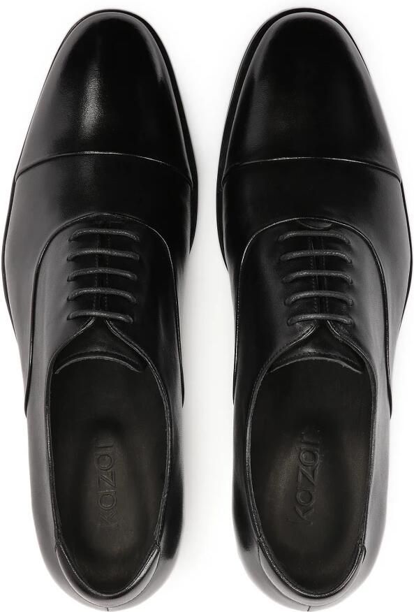 Kazar Zwarte oxfords met overlappende neus.Dit product valt groot uit. - Foto 2