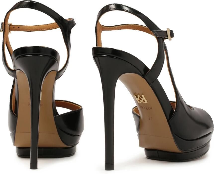 Kazar Zwarte platform- en stiletto-sandalen