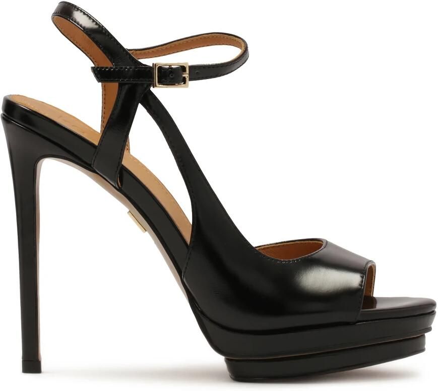 Kazar Zwarte platform- en stiletto-sandalen.Dit product valt klein uit.