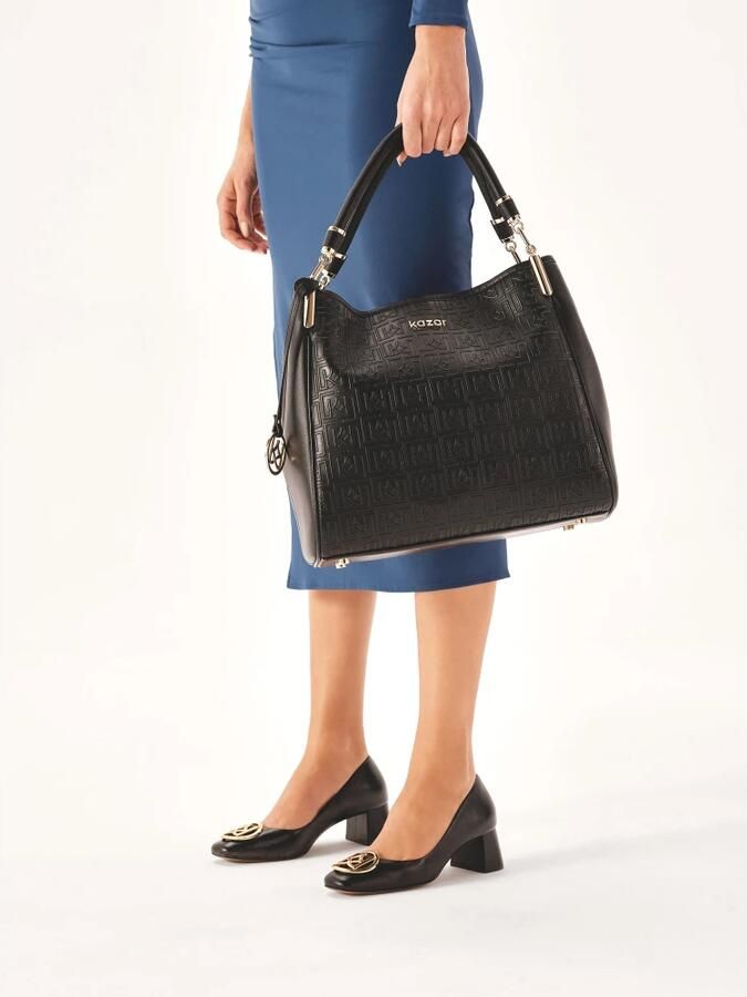 Kazar Zwarte pumps met een medium hak - Foto 3