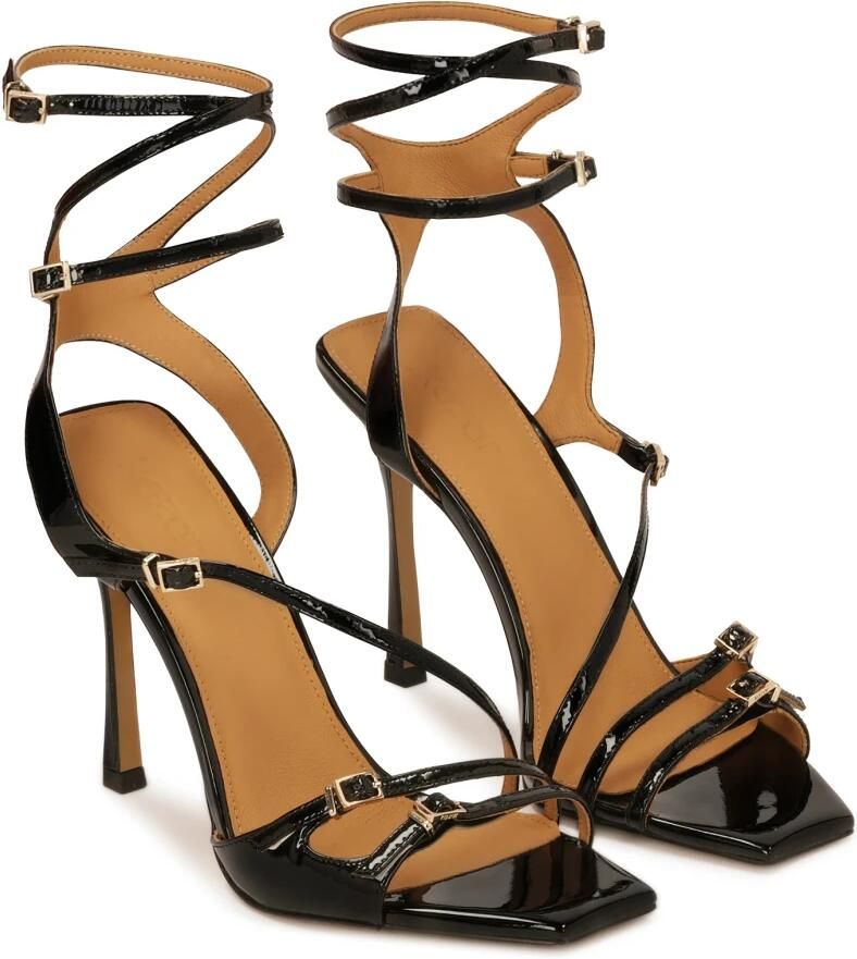 Kazar Zwarte Sandalen met Bandjes ALEXIS