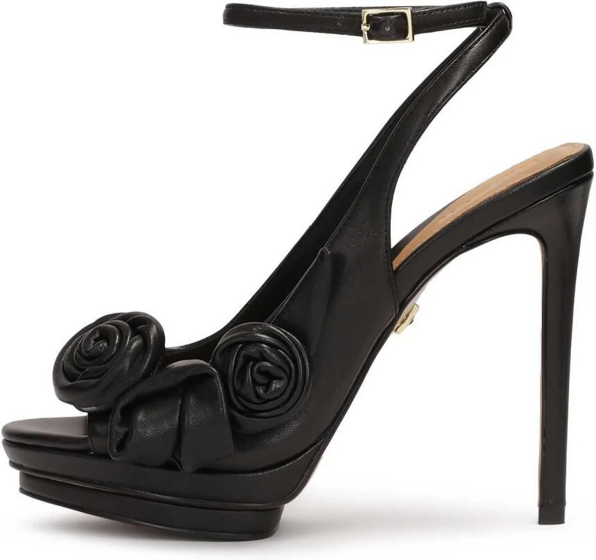 Kazar Zwarte sandalen met leren bloe .Dit product valt klein uit. - Foto 2