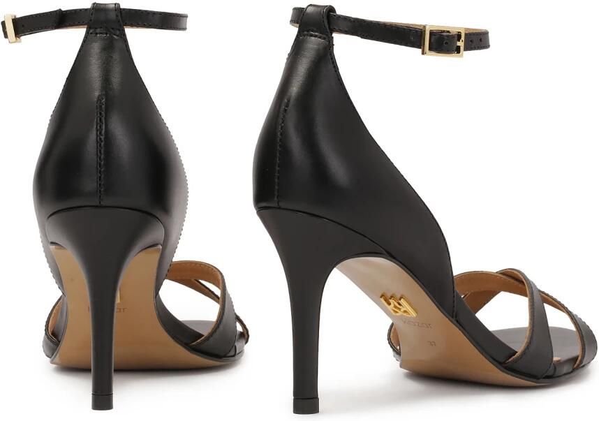 Kazar Zwarte sandalen met volledige hak