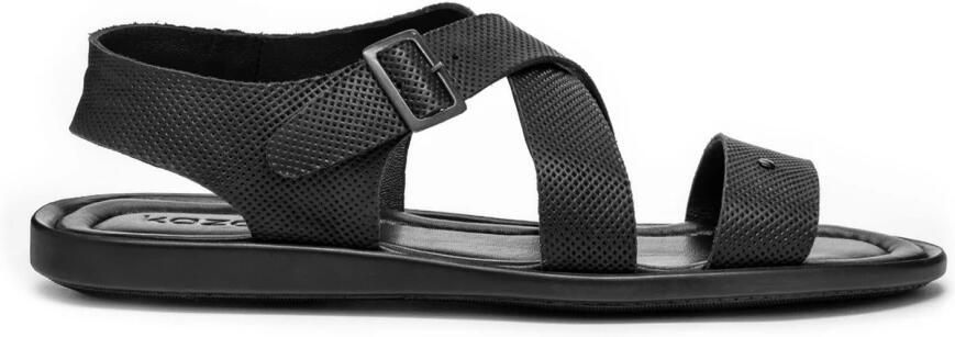 Kazar Zwarte sandalen voor heren.Dit product valt groot uit.
