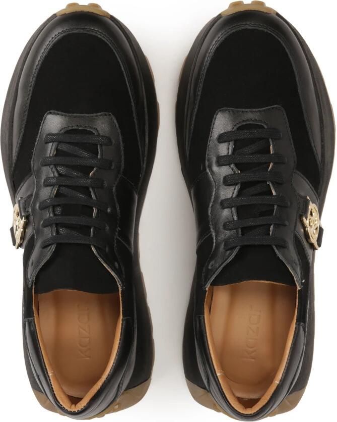 Kazar Zwarte sneakers met contrasterende zool - Foto 2