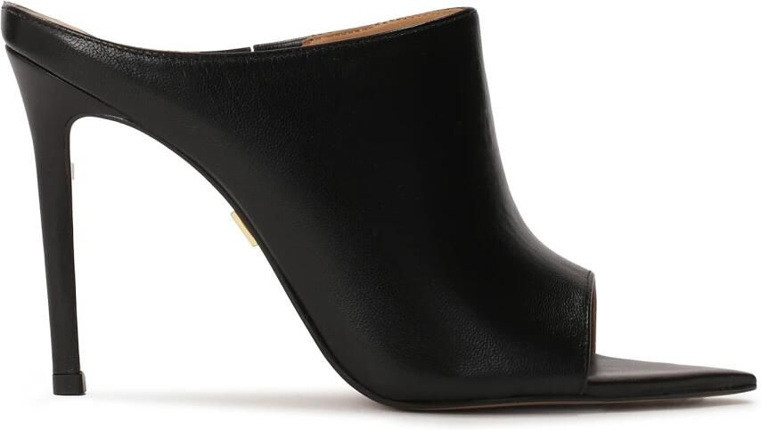 Kazar Zwarte stiletto flip-flops met een puntige neus