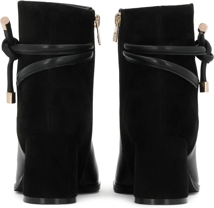 Kazar Zwarte suède en gladleren laarzen