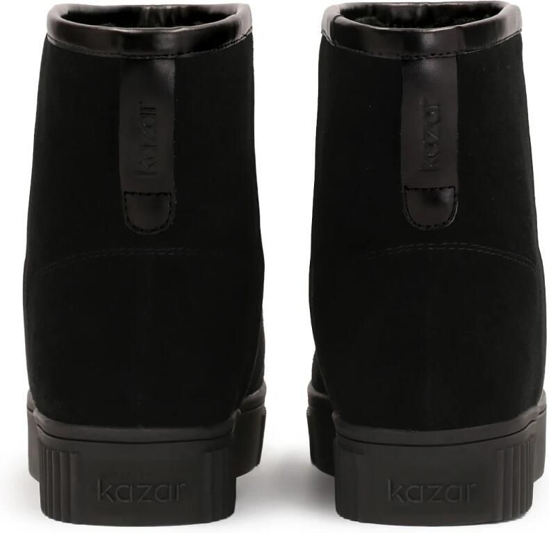 Kazar Zwarte suède enkellaarsjes voor de sneeuw