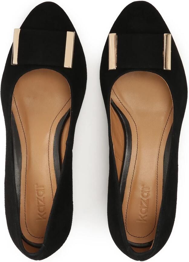 Kazar Zwarte suède lage hakken pumps.Dit product valt klein uit. - Foto 2