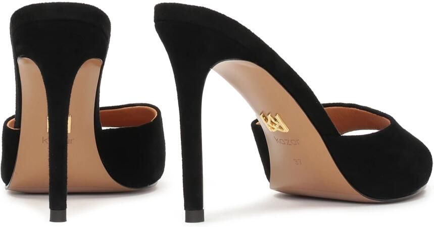 Kazar Zwarte suède muiltjes op een slanke hak.Dit product valt klein uit. - Foto 2