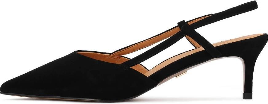 Kazar Zwarte suède pumps met open hiel - Foto 2