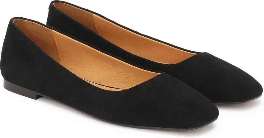 Kazar Zwarte suède pumps met vierkante neus - Foto 3