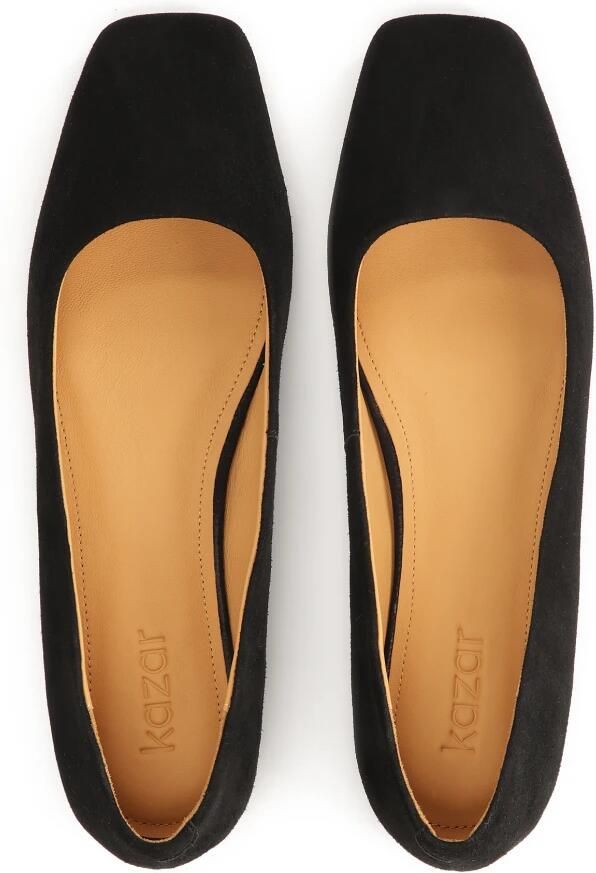 Kazar Zwarte suède pumps met vierkante neus - Foto 2