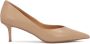 Kazar Klassieke beige leren pumps - Thumbnail 1