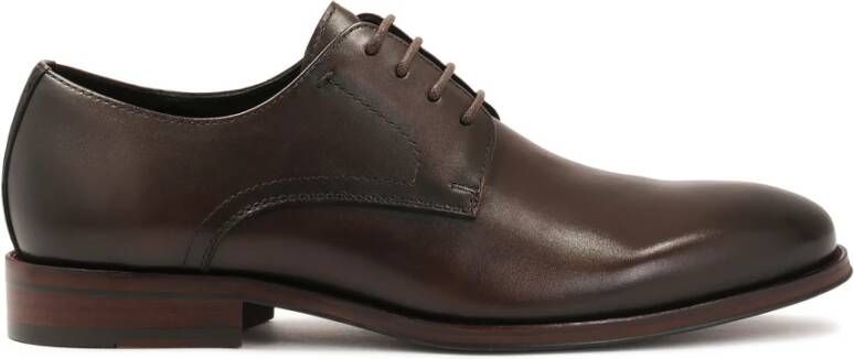 Kazar Klassieke bruine open teen halfschoenen