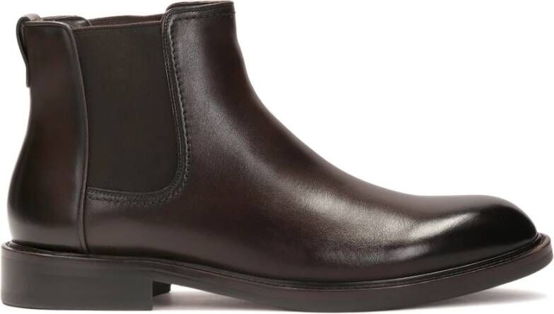 Kazar Klassieke leren Chelsea-laarzen in bruine kleur