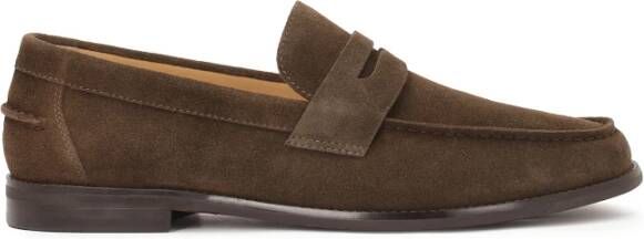 Kazar Klassieke loafers van bruin suède