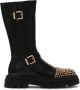 Kazar Laarzen op een dikke zool versierd met strass Black Dames - Thumbnail 2
