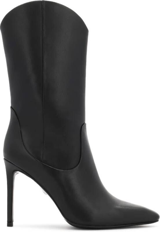 Kazar Leren laarzen met hak en ronde bovenkant - Foto 2