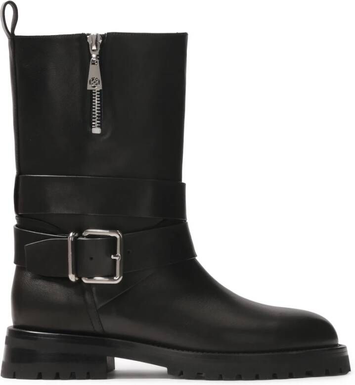Kazar Leren laarzen met slip-on bovenwerk