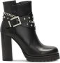 Kazar Leren laarzen versierd met zilveren details Black Dames - Thumbnail 2