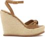 Kazar Leren sandalen met anker en platform - Thumbnail 1