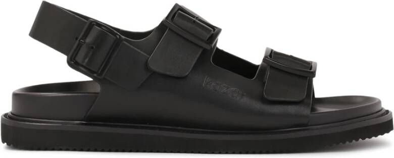 Kazar Leren sandalen met metalen gesp