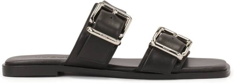 Kazar Leren slippers met brede banden LIV