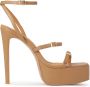 Kazar Lichtbruine platform sandalen - Thumbnail 1