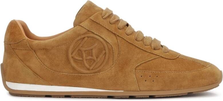 Kazar Lichtbruine suède sneakers