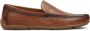 Kazar Luchtige leren mocassins met perforaties Brown Heren - Thumbnail 2