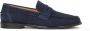 Kazar Marineblauwe suède loafers voor heren - Thumbnail 1