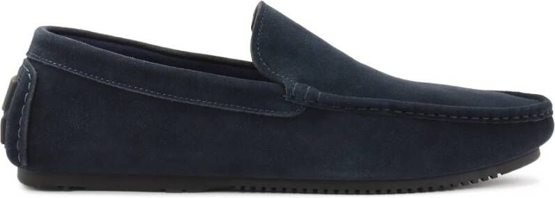 Kazar Marineblauwe suède mocassins